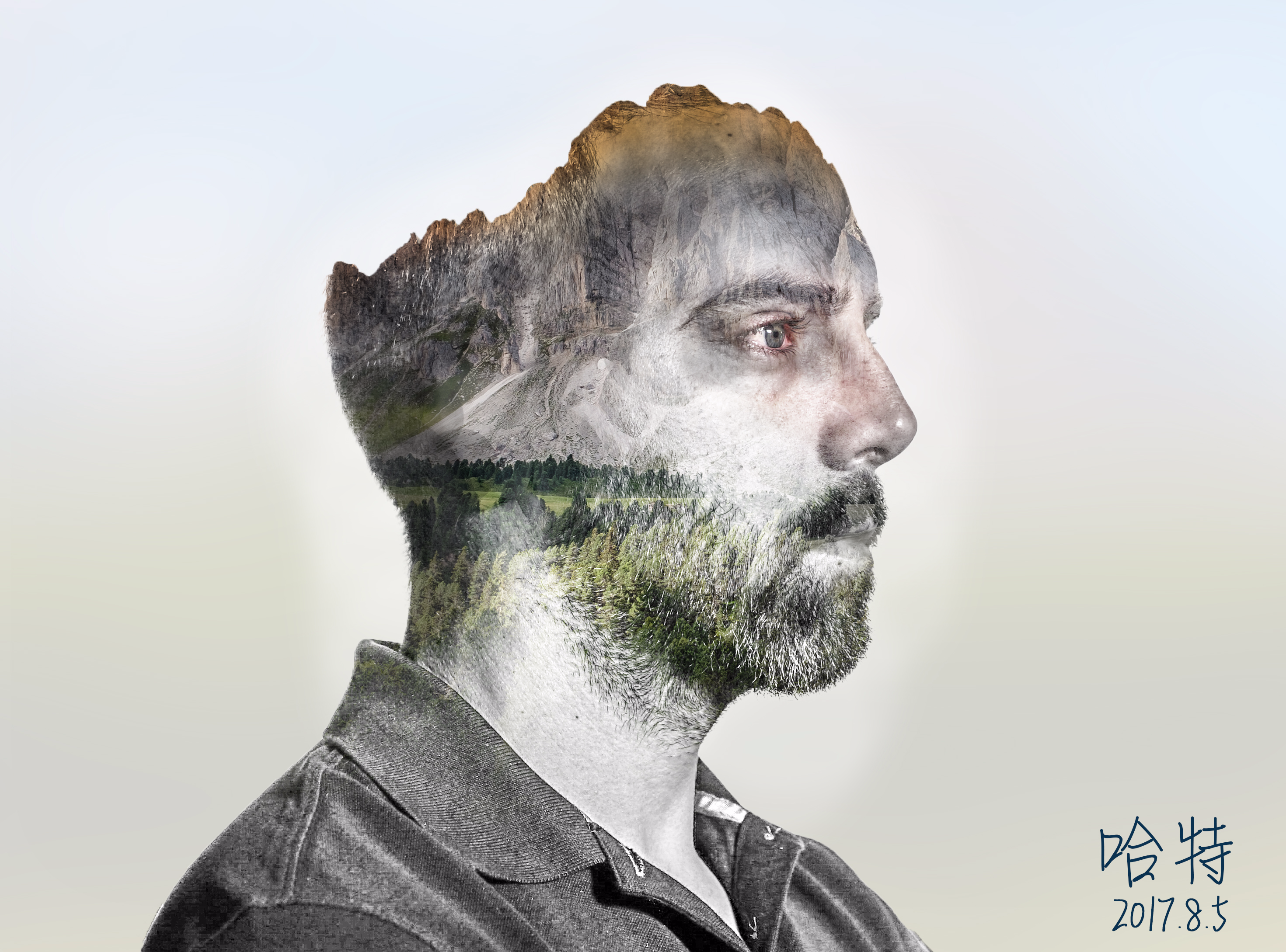 双重曝光照片图片