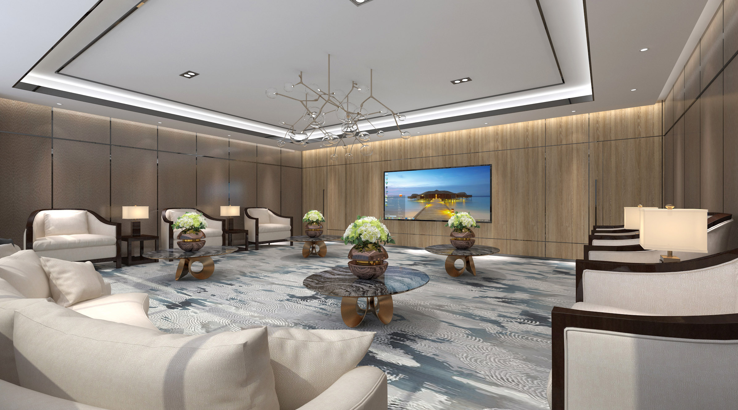 洽谈区效果图案例