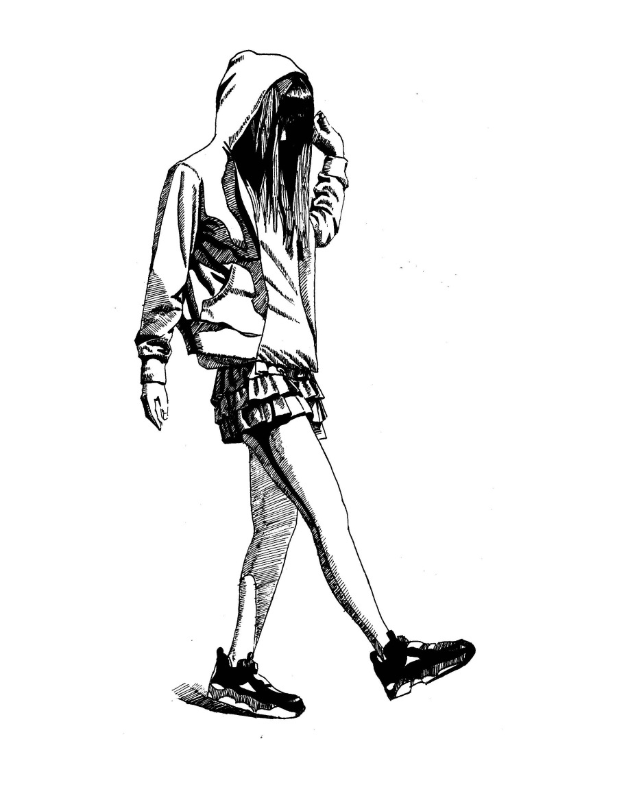 人物线描练习|速写|纯艺术|毛毛酱 - 原创设计作