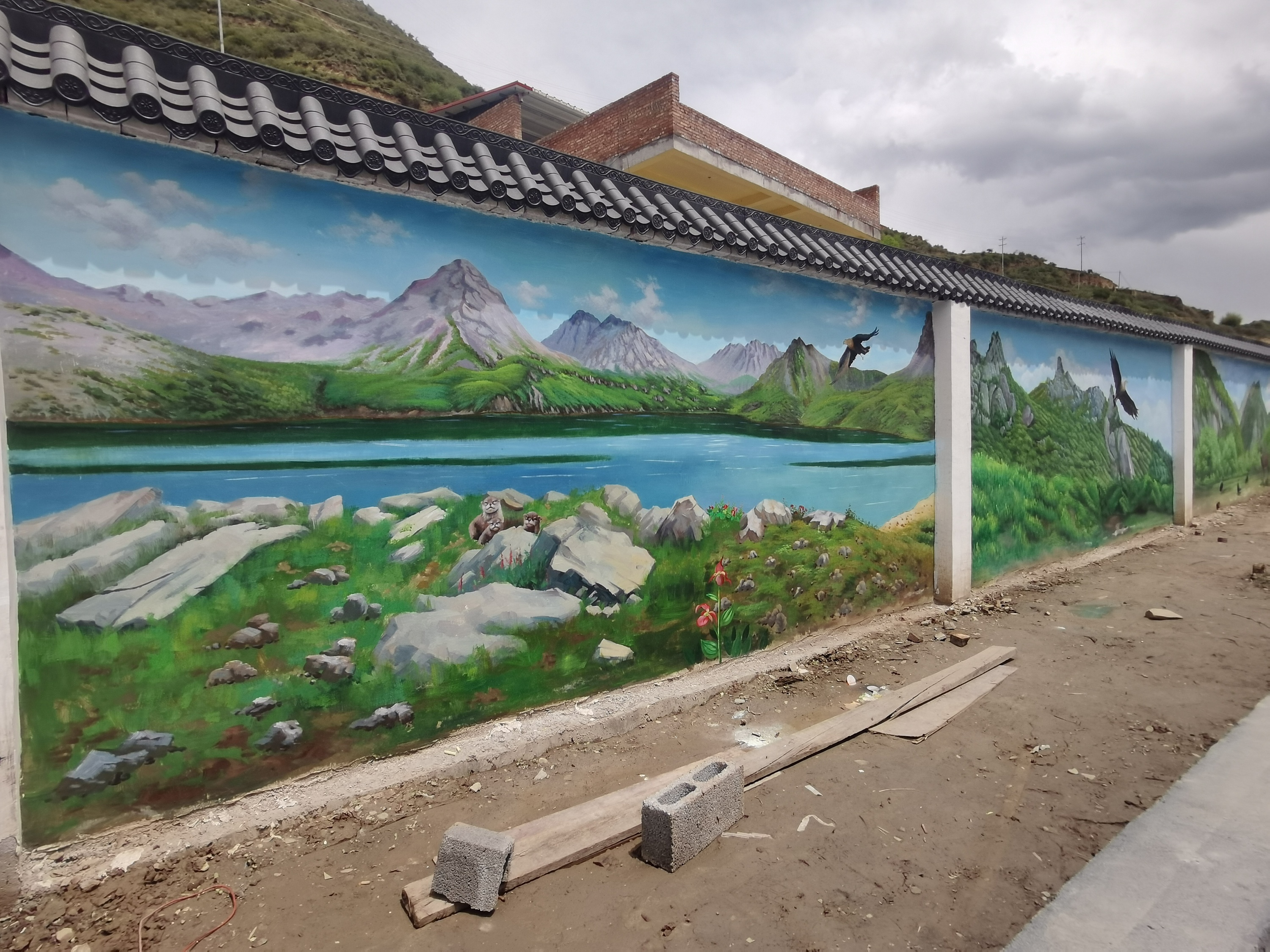 乡村振兴,新农村文化墙,新农村墙绘,新农村壁画