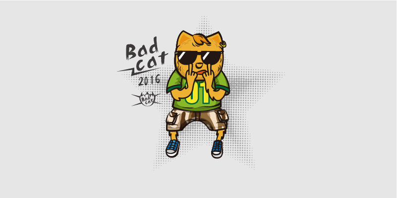 bad cat|商业插画|插画|黑黑加白白 - 原创设计作品 - 站酷 (ZCOOL)