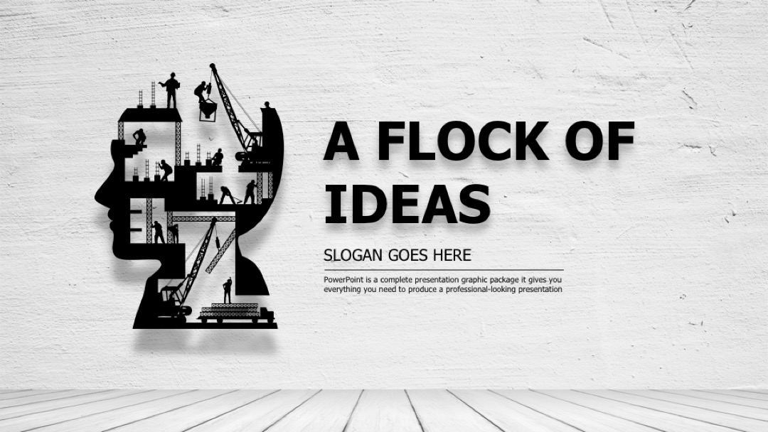 免费福利—黑色欧美创意商务ppt模板