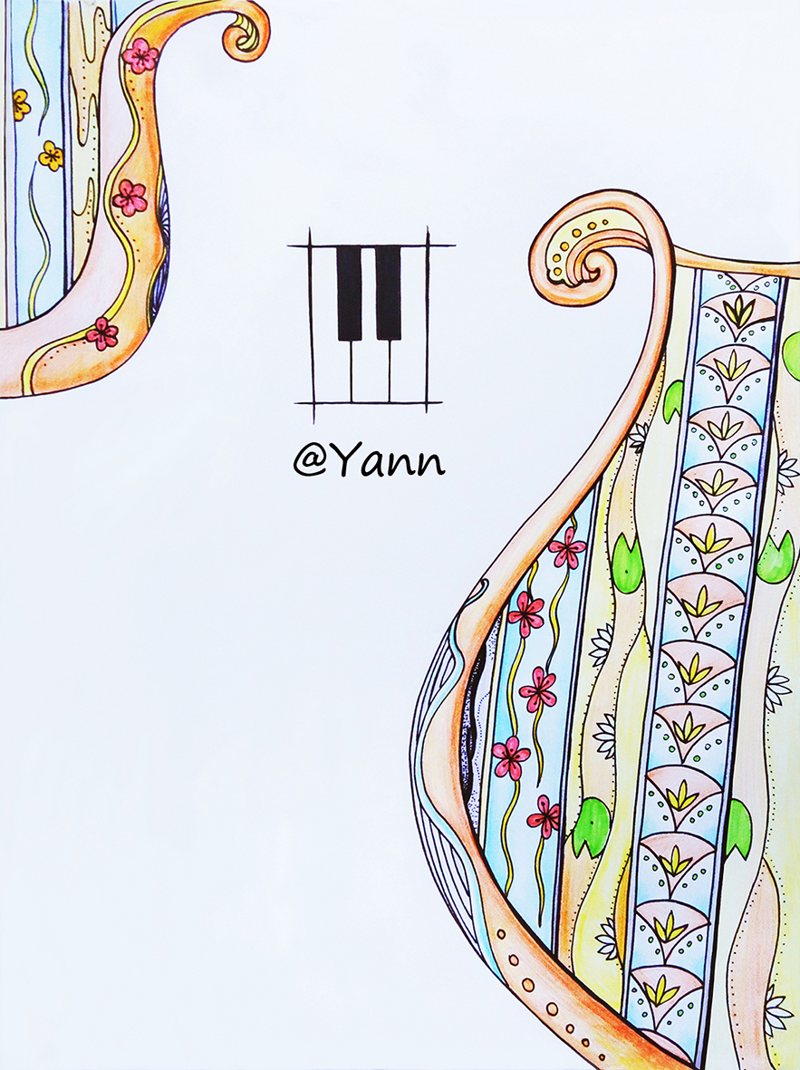 欧式钢琴谱封面|涂鸦\/潮流|插画|Yann0910 - 原创