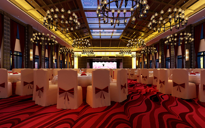 《杨家度假村酒楼》-昆明酒楼装修丨昆明酒楼