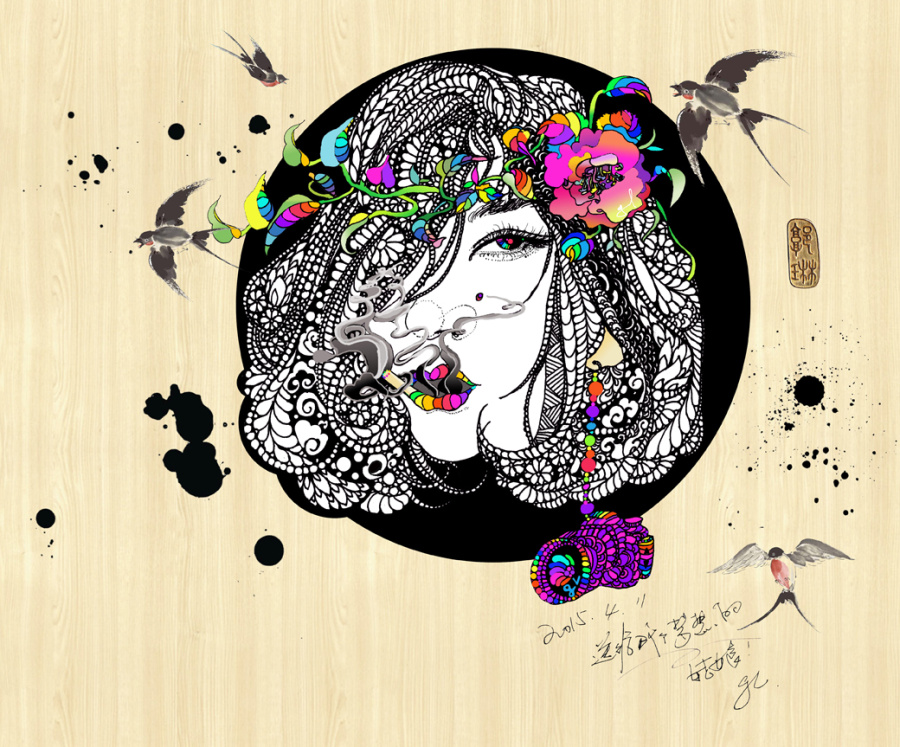 嘘绪叙 . 重生|商业插画|插画|嘘绪叙 - 原创设计