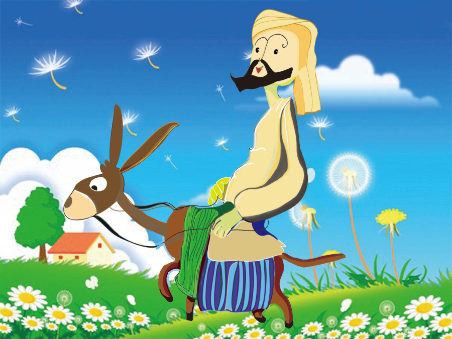 阿凡提的故事-种金子|涂鸦\/潮流|插画|wtjiang - 原