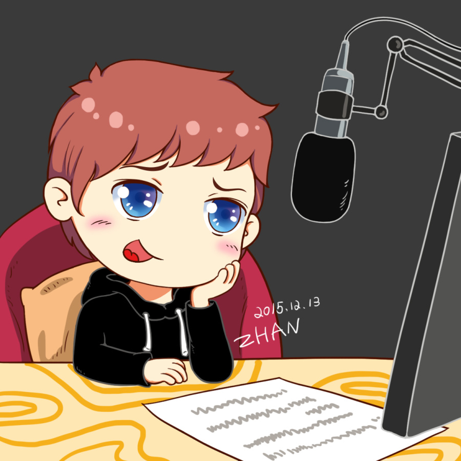 喜马拉雅FM主播Q版1|绘画习作|插画|詹詹1214