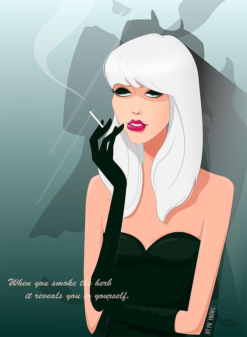 女人与烟