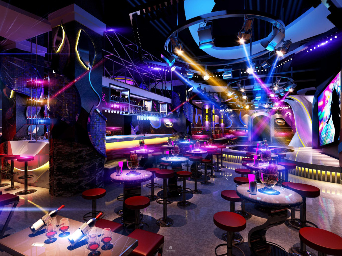 天琴慢摇吧-都江堰酒吧装修设计|室内设计|空间