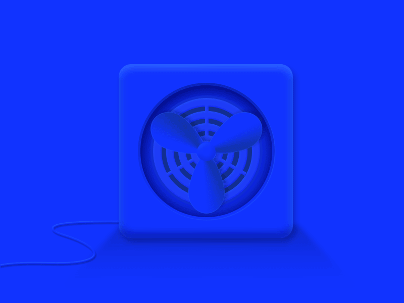 一波风扇写实图标来袭,夏天到了,要买风扇了,看到这个