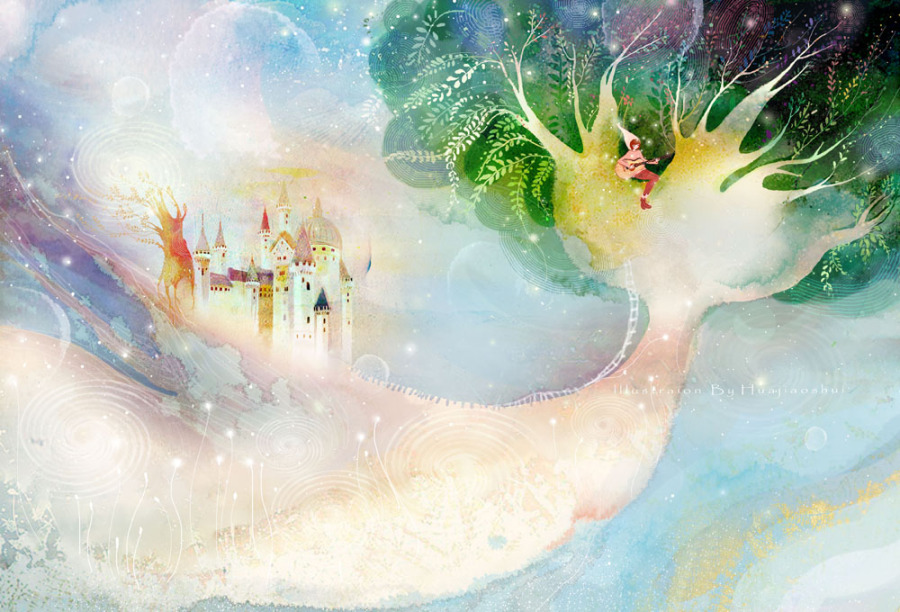 心的二分之一|商业插画|插画|卜若梨 - 原创设计