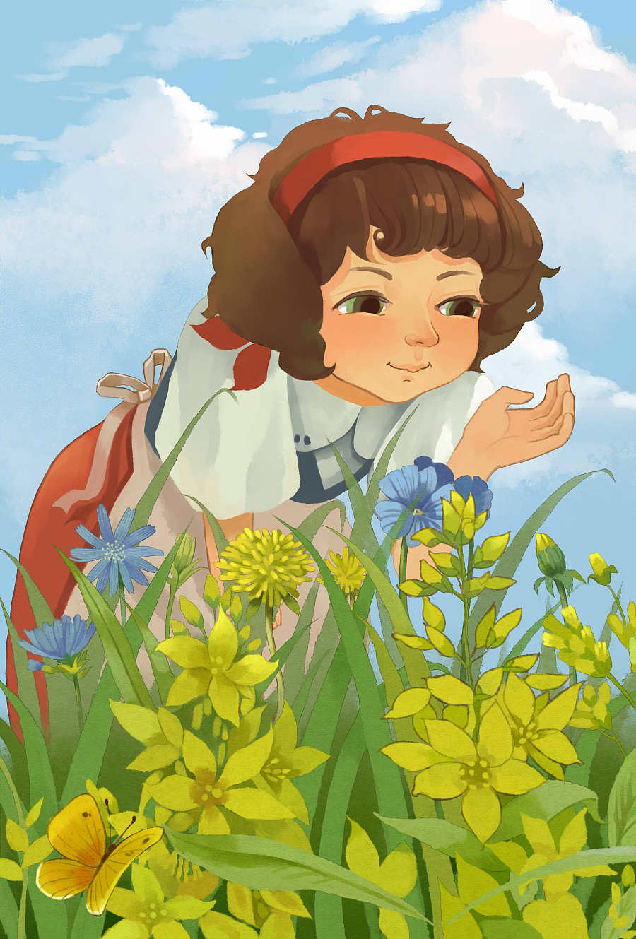 《海蒂》(Heidi)系列插图|儿童插画|插画|AmyZo