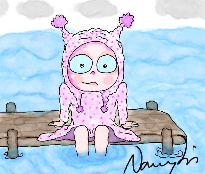 戴帽子的小孩|商业插画|插画|Laver的画 - 原创设