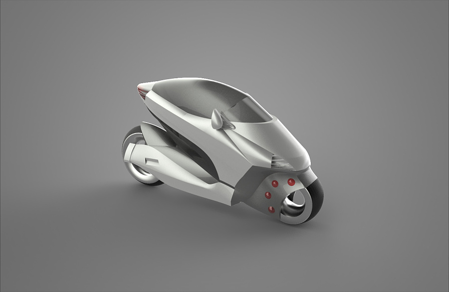 未来城市概念型代步车|交通工具|工业\/产品|凉巷