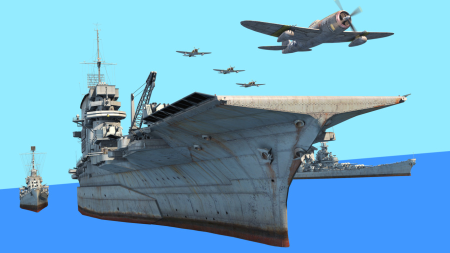 某款战舰主题手游宣传图|机械\/交通|三维|二的