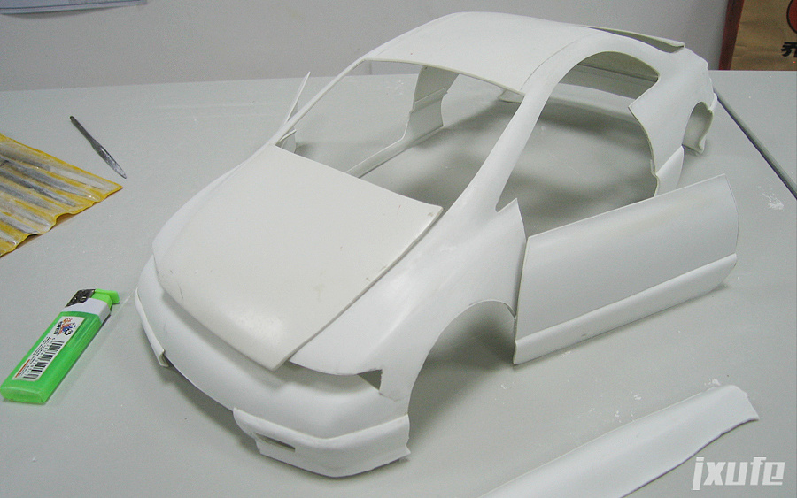 模型课用abs塑料板等材料制作一个车体的过程