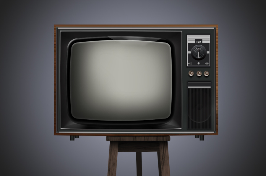 复古电视机【临摹照片】|其他|其他|盗宝仔_番