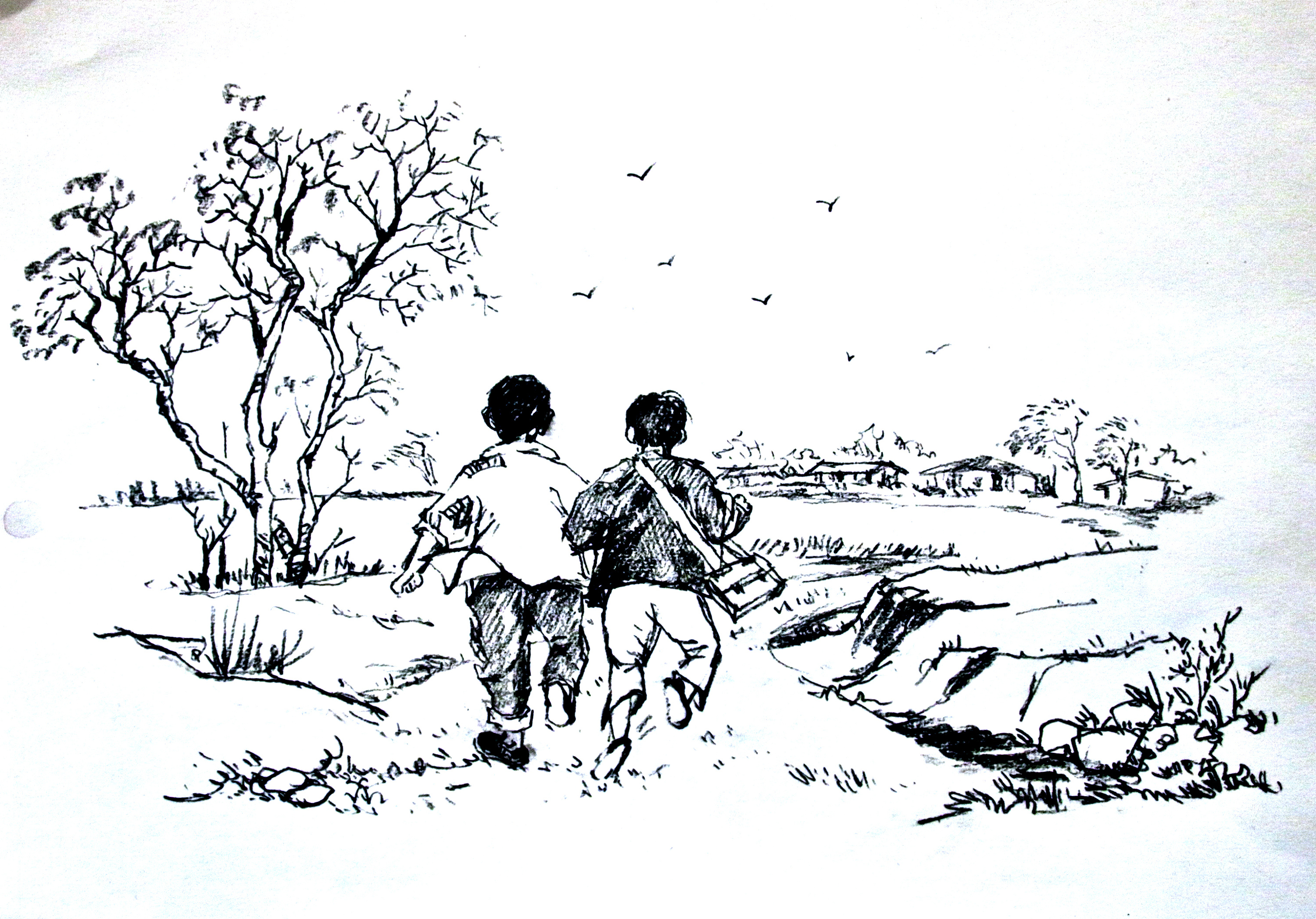 竹简卷轴简笔画图片