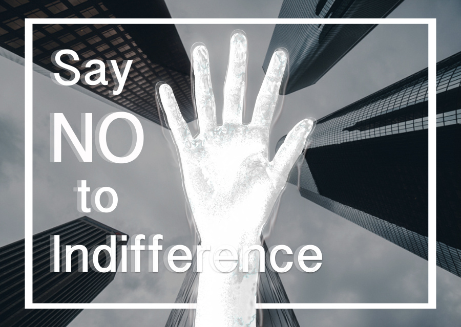 拒绝冷漠|海报|平面|熊与小町 - 原创设计作品 - 