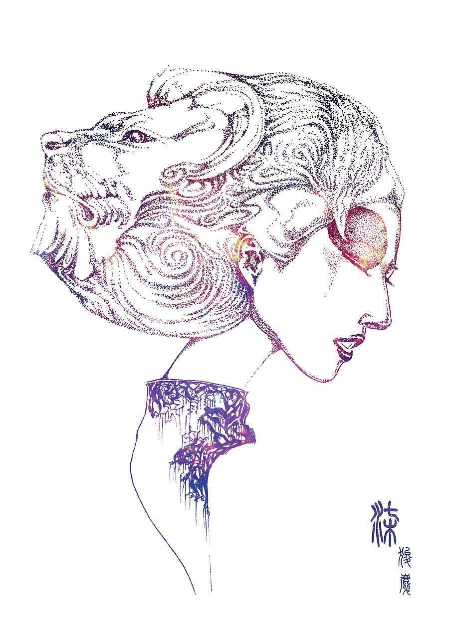 龙之九子系列 毕业设计《螭魅.九子》|图形\/图案