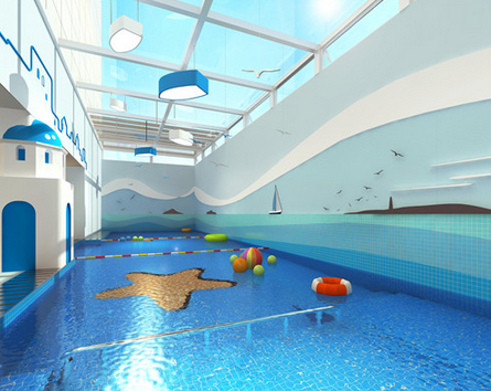 成都儿童游泳馆装修设计-婴幼儿水育馆设计案