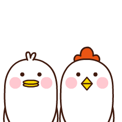 鸡大白&鸭小白|动漫|网络表情|tia癫 - 原创作品 - 站酷 (zcool)