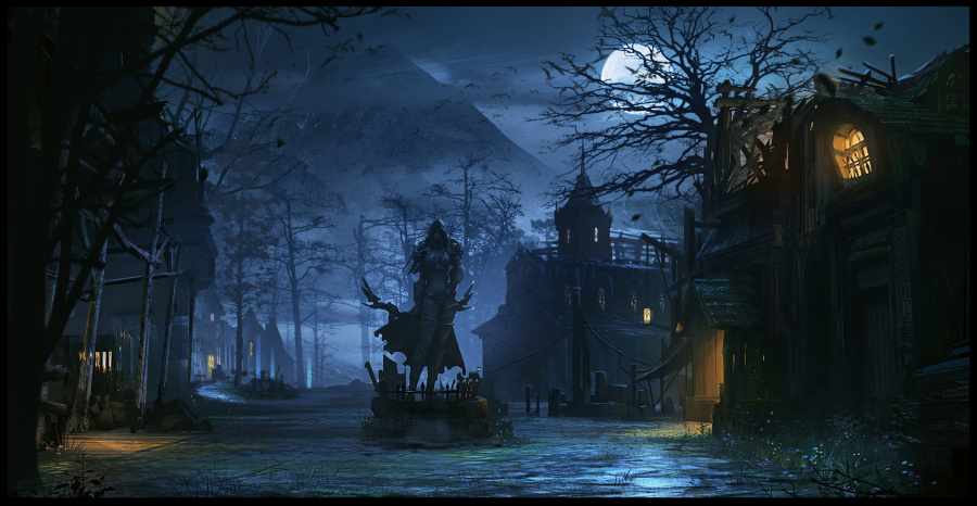 丧钟镇|概念设定|插画|PaNyE_潘 - 原创设计