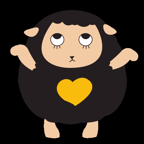 爱心羊表情包|动漫|网络表情|hana0099 - 原创作品