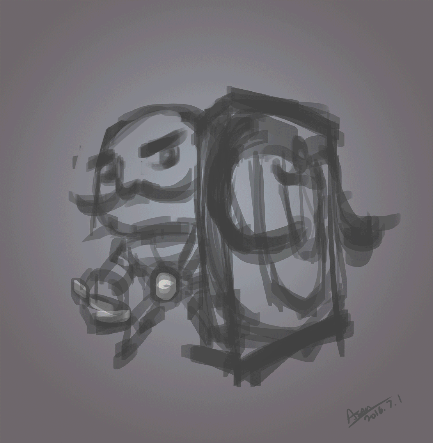 20160701-涂鸦-《lol滑板鞋&布隆》