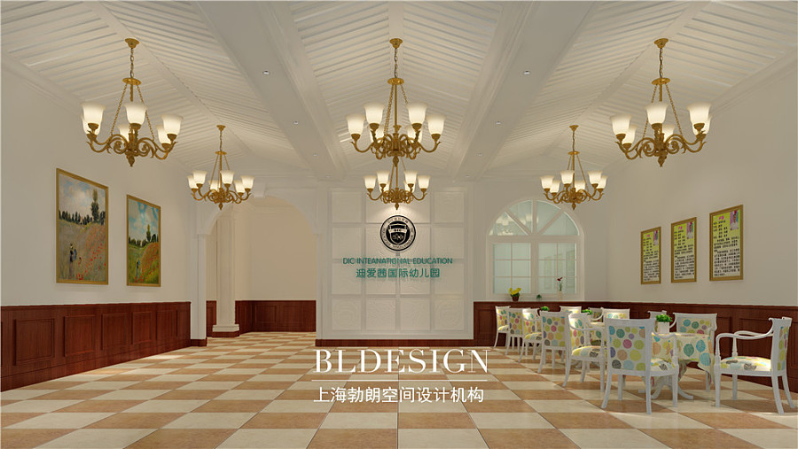 郑州幼儿园设计公司-简欧式贵族幼儿园设计案