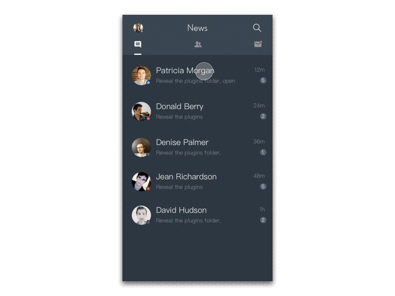 聊天界面 principle|ui|app界面|crushcyk - 原创作品 - 站酷 (zcool)