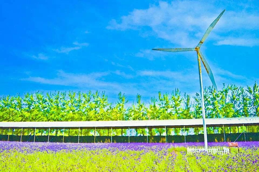 仿宫崎骏油画风格风景摄影|修图\/后期|摄影|亮晶