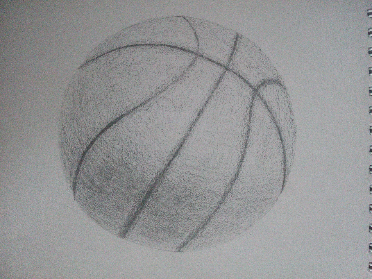 练习画圆时候画的篮球