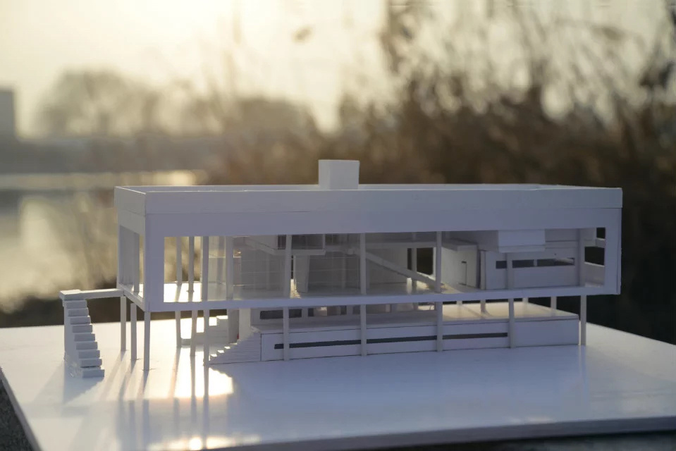 建筑模型·特拉尼湖畔别墅·白模