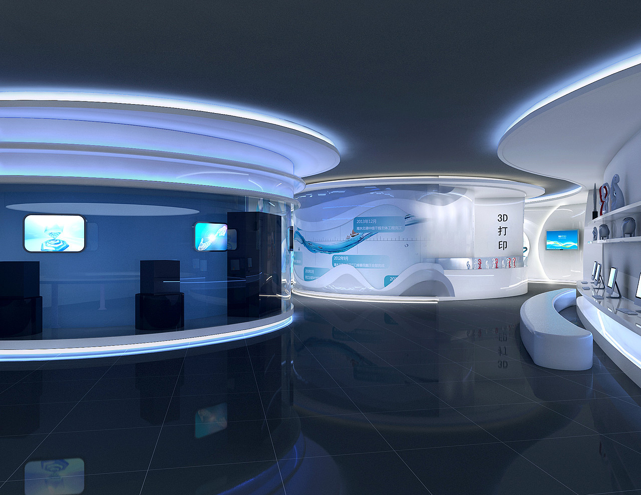 湖南省科技馆3D打印馆-藏珑设计|空间|展示设计