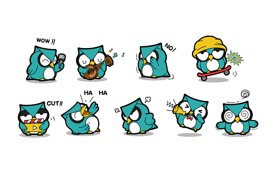 人类实验室卡通吉祥物形象表情动态设计|商业插画|插画|茁茁猫 - 原创设计作品 - 站酷 (ZCOOL)