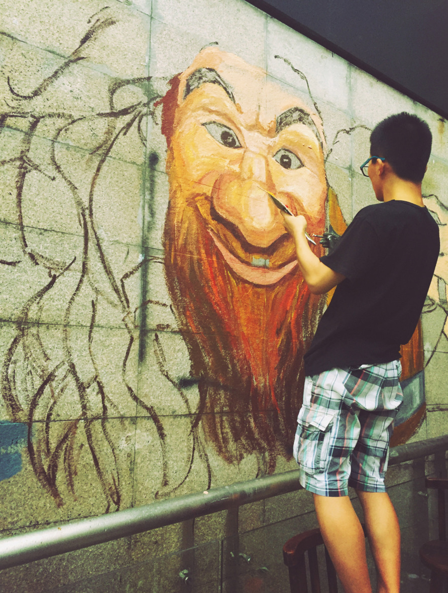 音乐烤酒吧室外墙绘涂鸦|墙绘\/立体画|其他|小