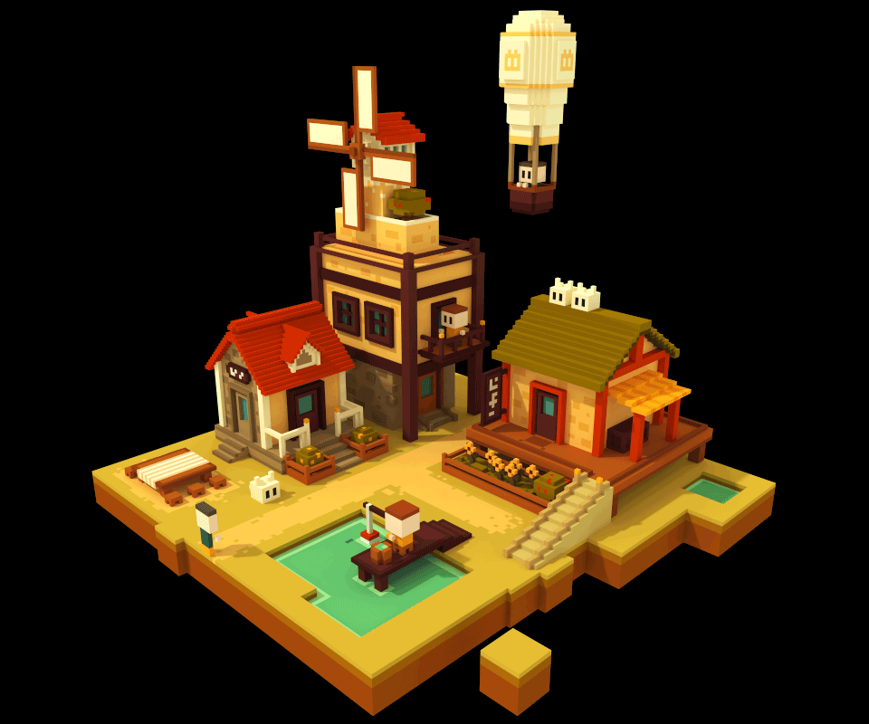 voxel village|三维|动画/影视|dangd - 原创作品 -