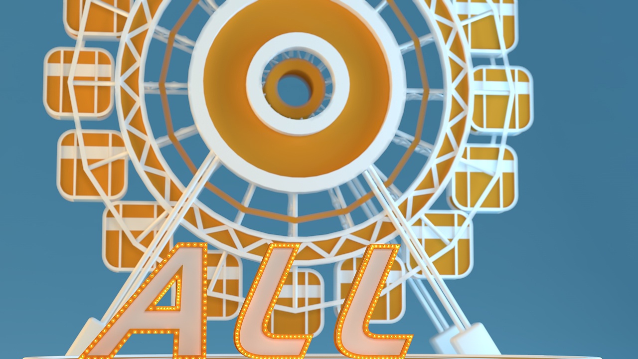 c4d 摩天轮动画渲染