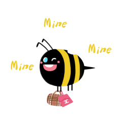 原创蜜蜂gif动画.