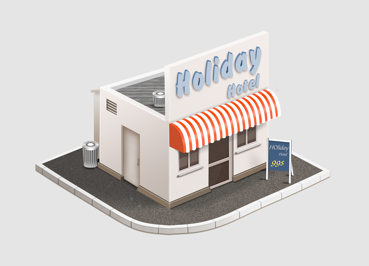 小屋子手绘图片展示