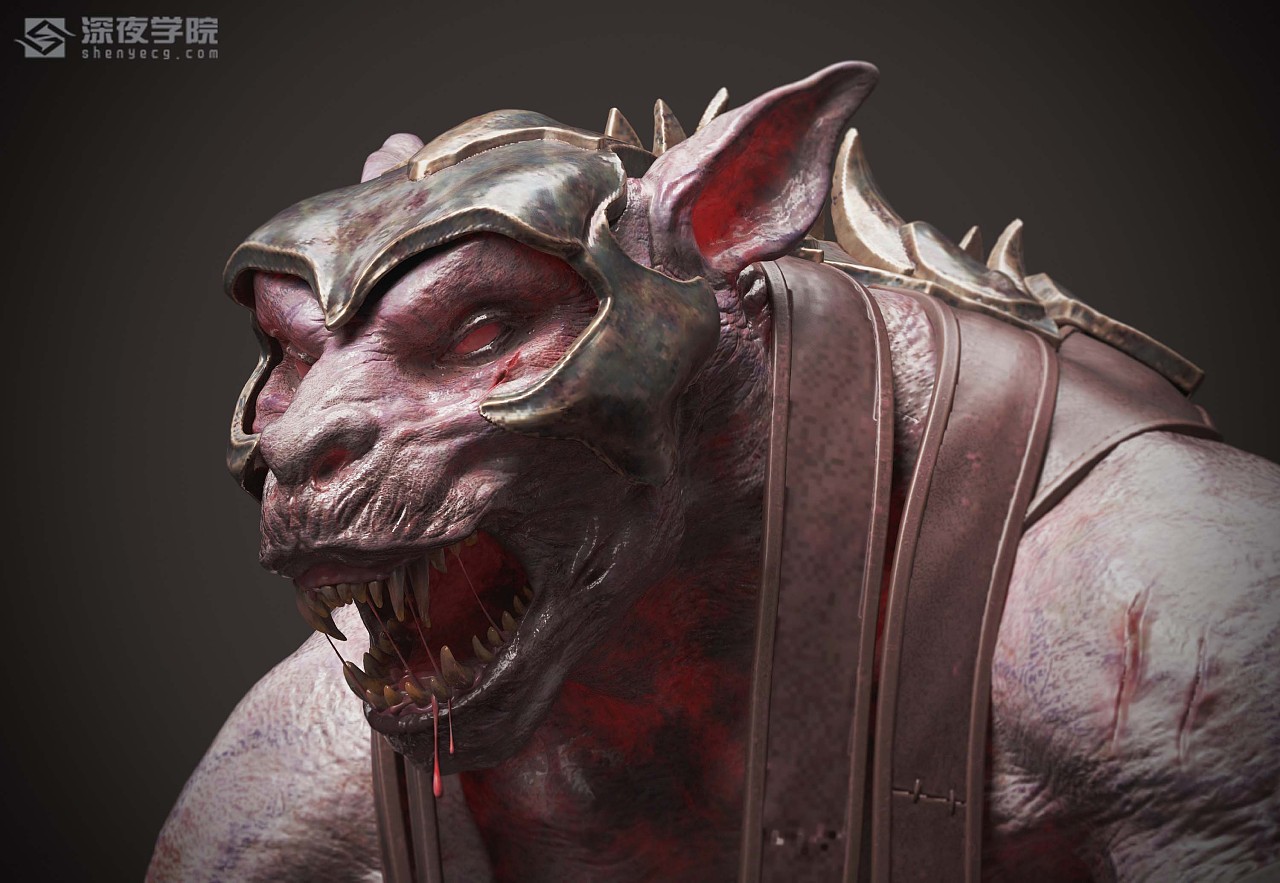 大狼人 怪物 3d作品