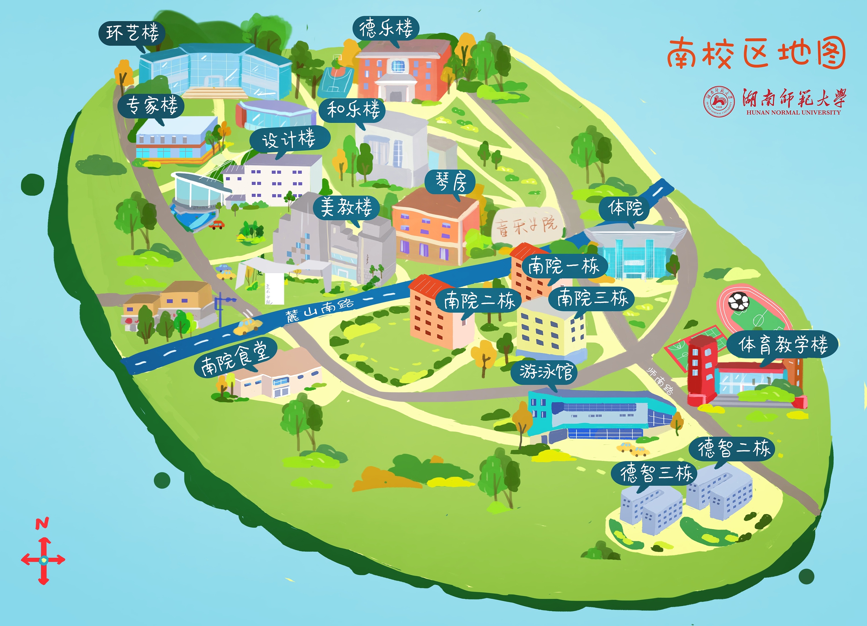 湖南师范大学地图