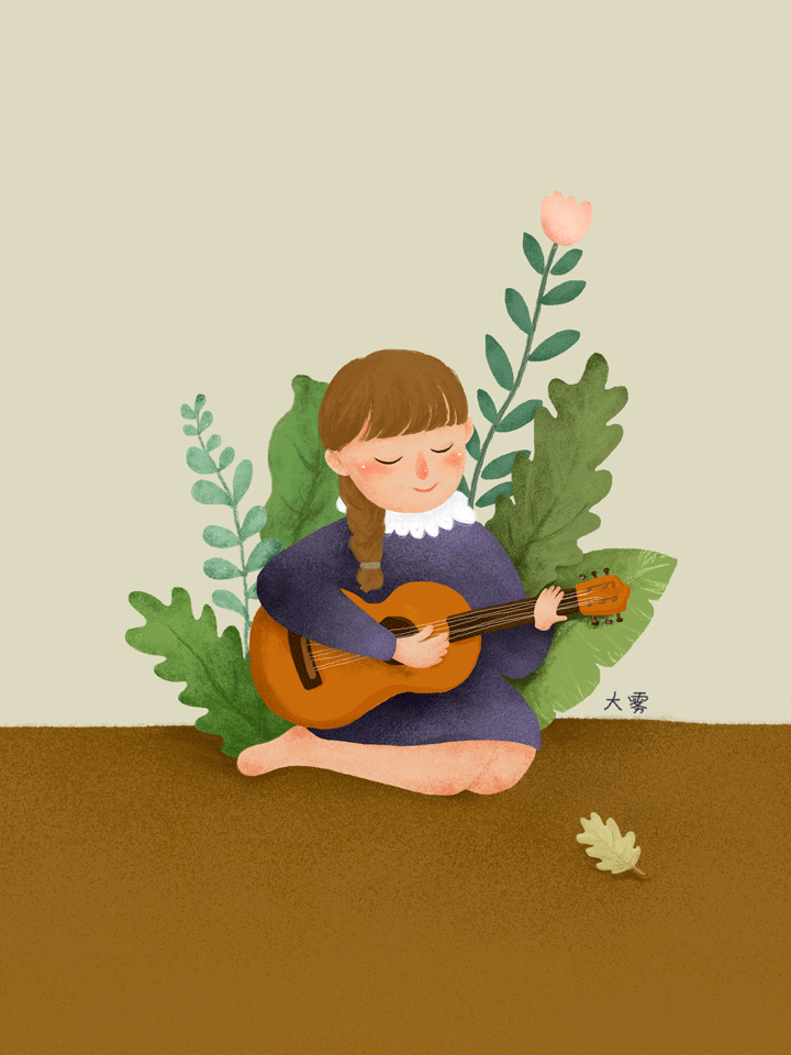 雨天的时候,涂了一只璧姑娘.