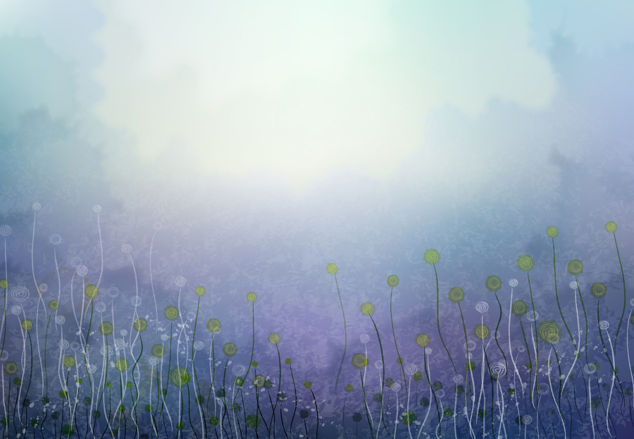 闻花香,沉醉在爱的梦里|商业插画|插画|__lion - 