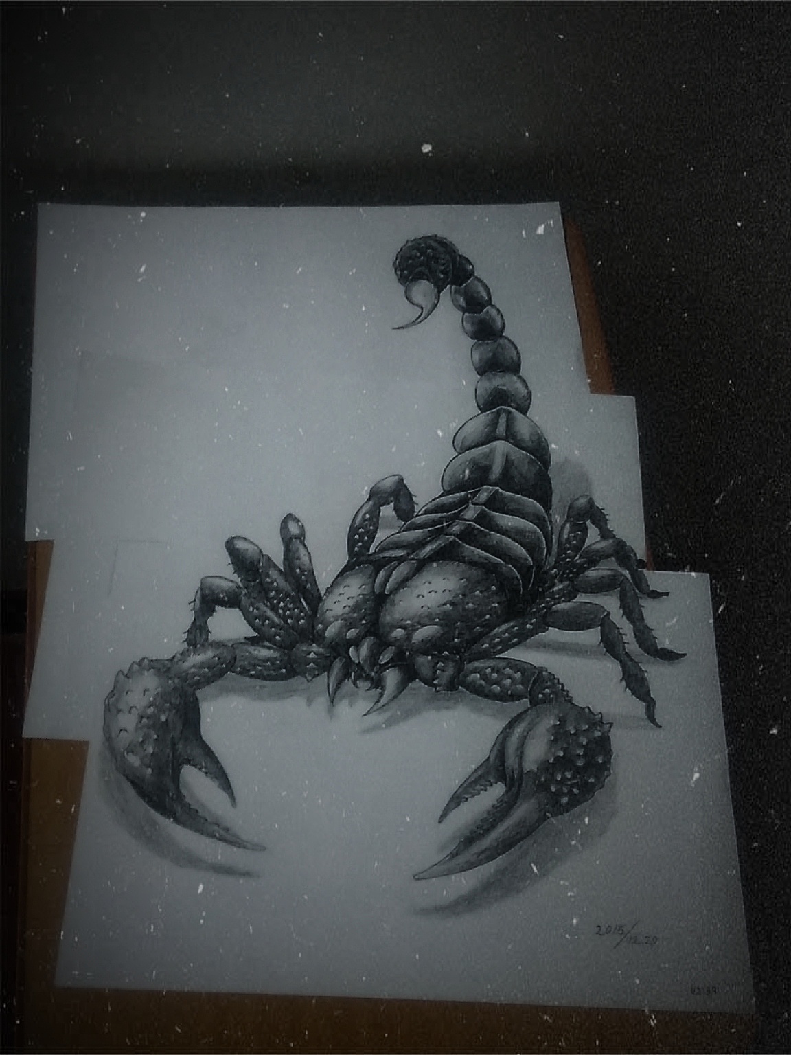 3d蝎子手绘设计|插画|艺术插画|疯子雁北 - 原创作品