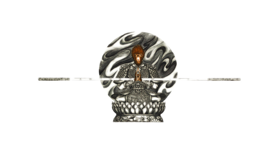 猴年贺图《斗战胜佛》|绘画习作|插画|超级鹿 -