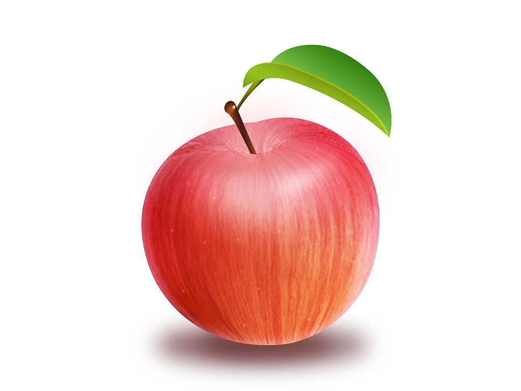 自己画了一个苹果       