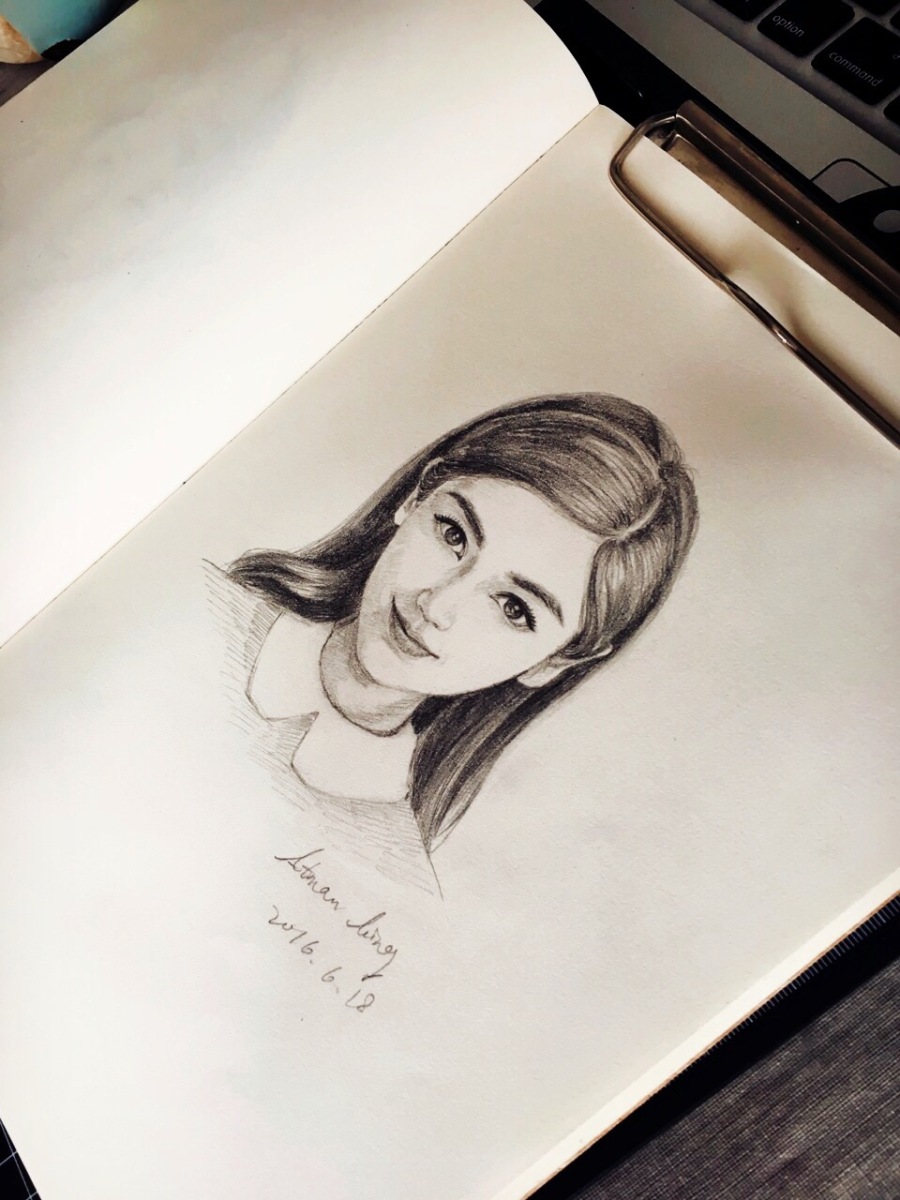 人像画|绘画习作|插画|玲咚AtmanLing - 原创设