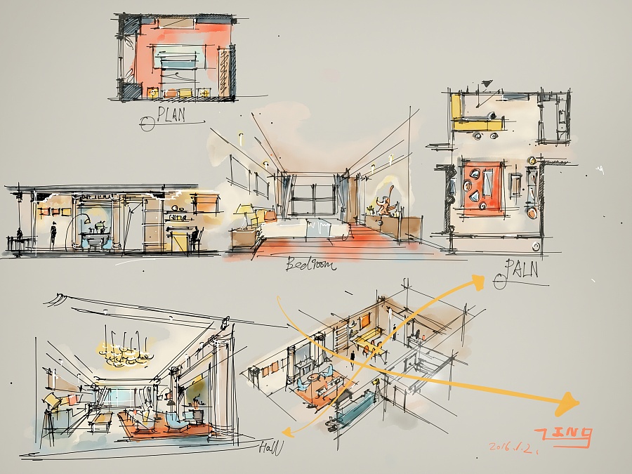 ipad pro 试玩|室内设计|空间\/建筑|凌炳斌 - 原创